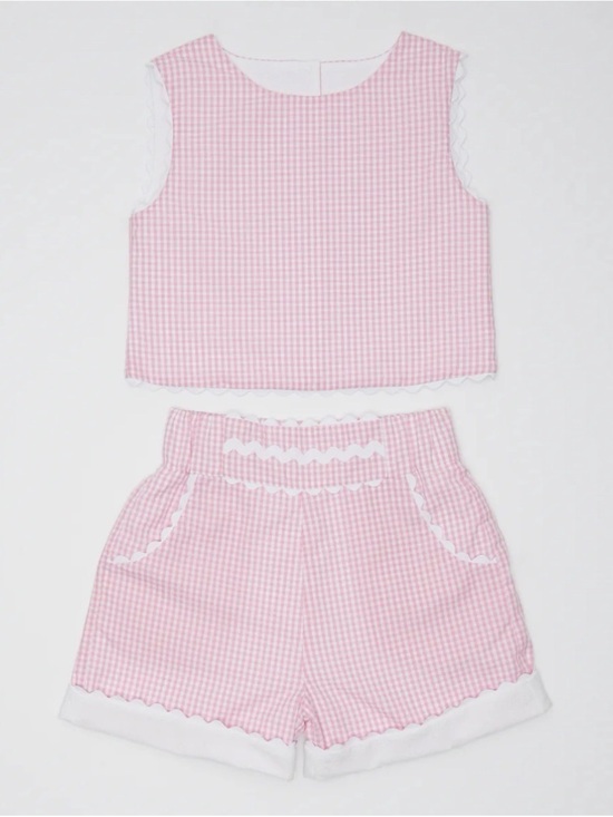 Tessa James Other - 💗 Tessa James -  Audrey Short Set in Pink Gingham - 4Y
